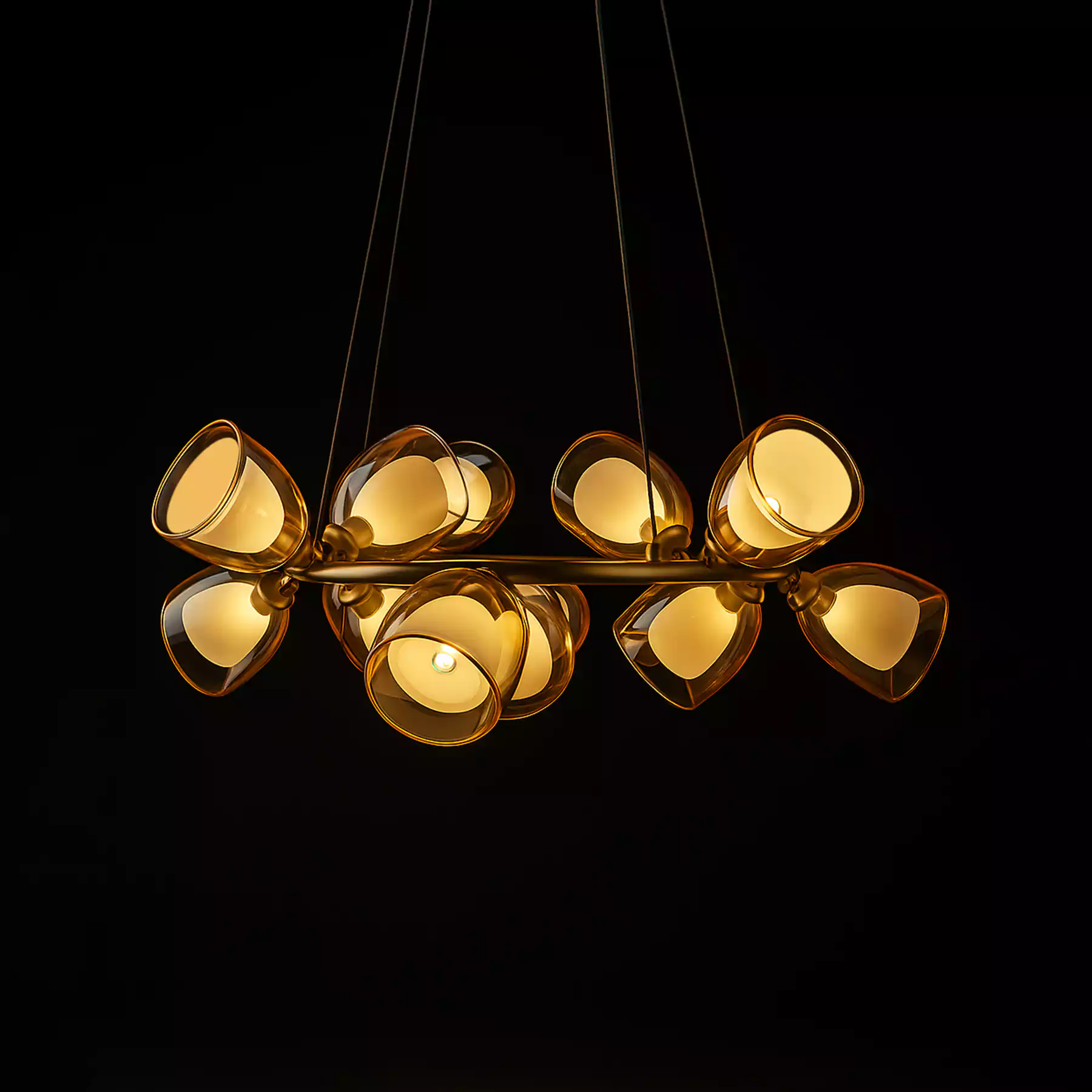 Amber Pod Chandelier